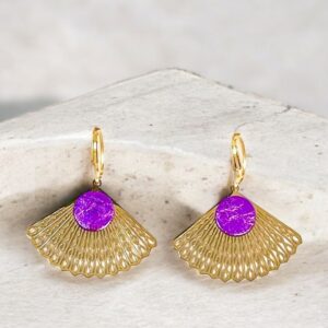 BO -Abanico violet métallisé 2-