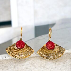 BO -Abanico rouge verni-