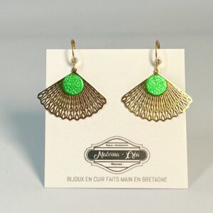 bo abanico vert gazon irisé